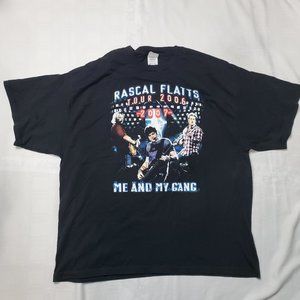 Rascal Flatts Tour 2006 2007 Me and My Gang Concert T-Shirt Adult 2XL Band Tee